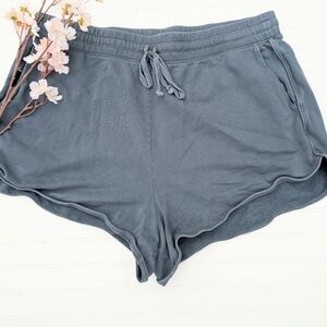 Fabletics Gray Cotton Terry Shorts